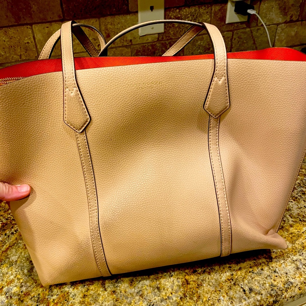 Tory Burch Triple Compartment Perry Tote- Medium